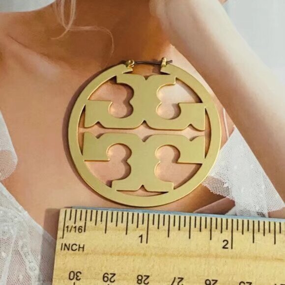 Gold Statement Earrings - Picture 5 of 6